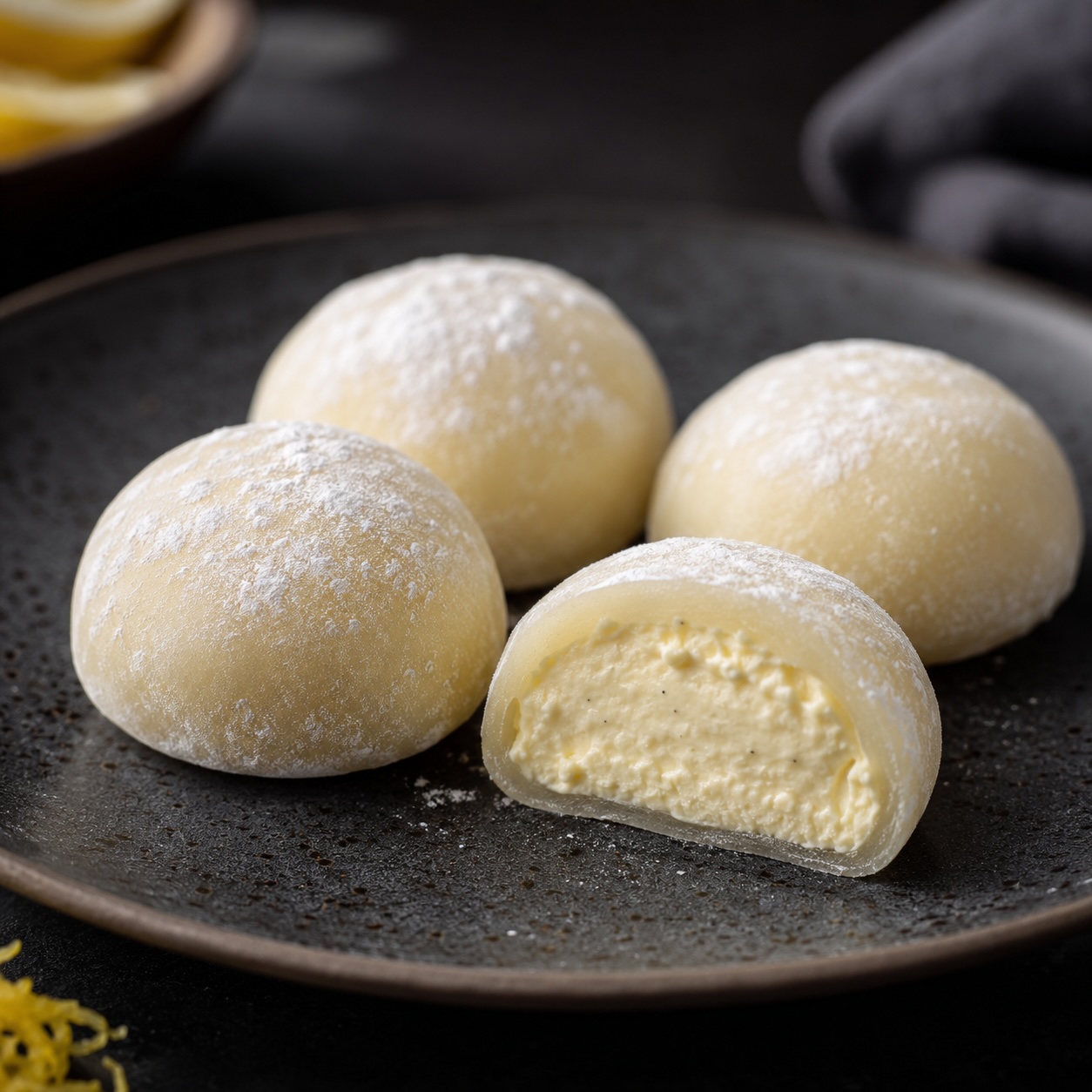 Mochi mit cremiger Cheesecake-Füllung