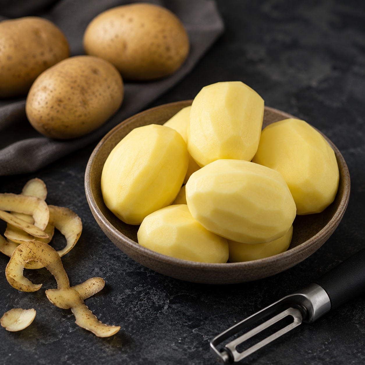 Mehligkochende Kartoffeln für Kartoffel-Espuma