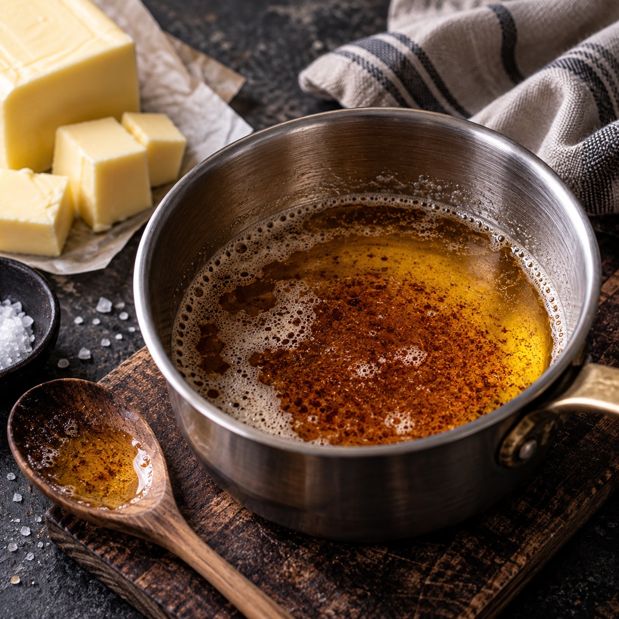 Goldbraune Nussbutter – Beurre noisette