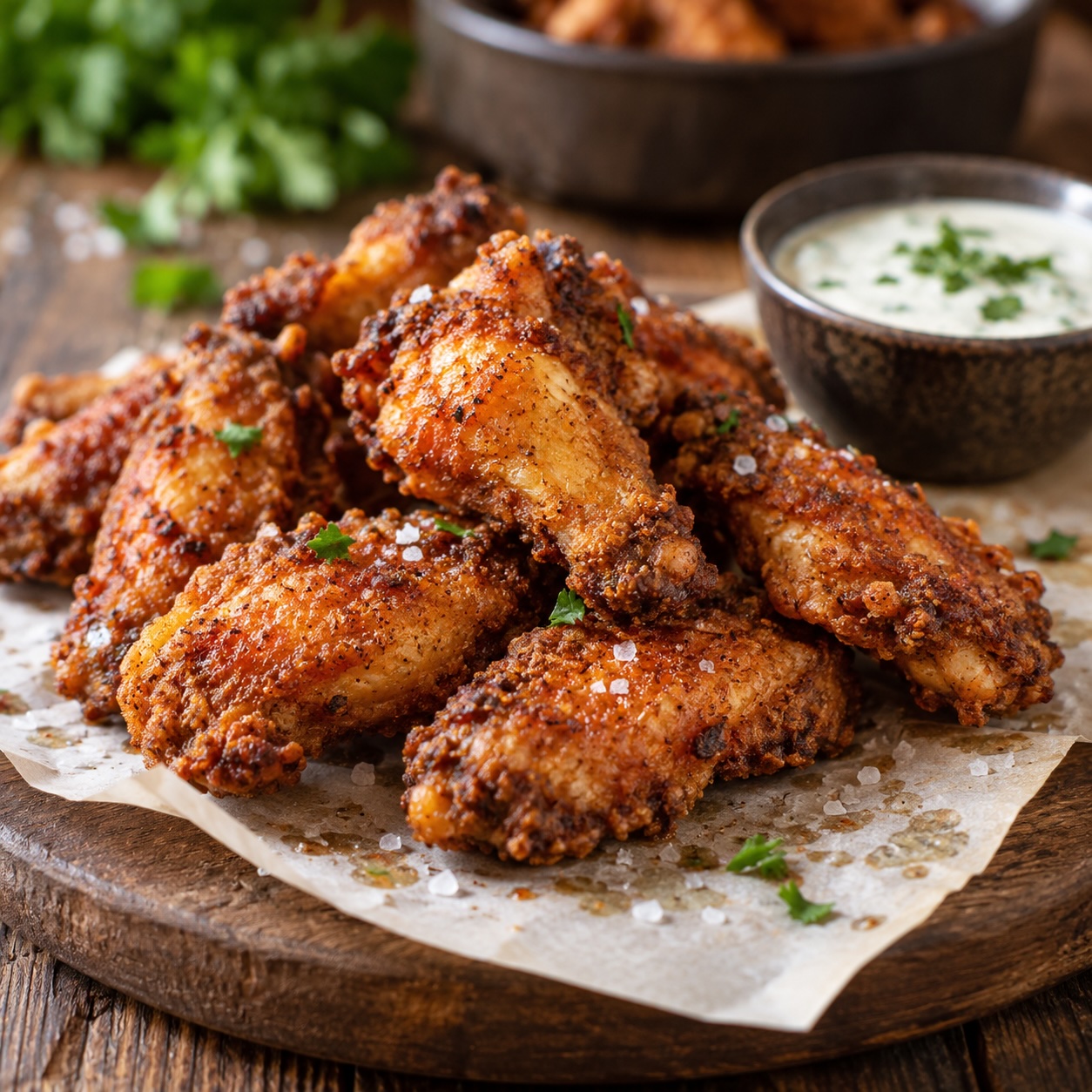 Knusprige Buttermilch Chicken Wings