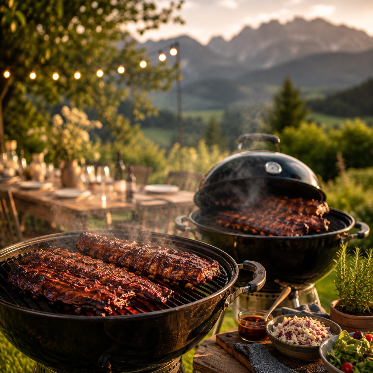 Gemeinsames Essen mit Familie und Freunden