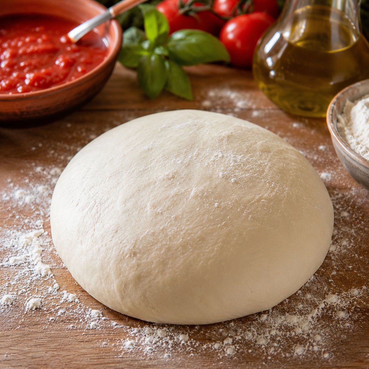 Original italienischer Pizzateig mit luftigem Rand
