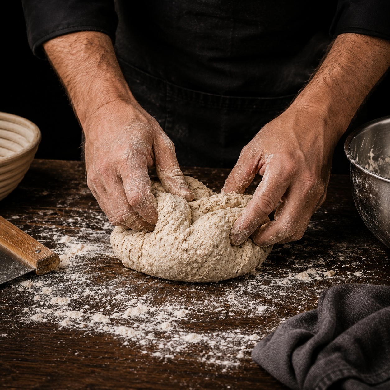 Sauerteig für das ARX Sauerteigbrot bei der Zubereitung