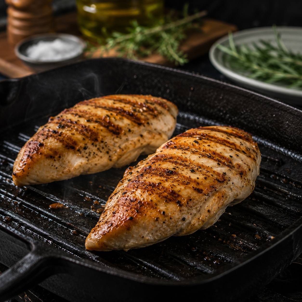 Gegrillte Hühnerbrust für das ARX Berg-Sandwich
